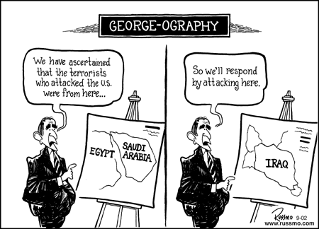 george bush and geography, a match made in heaven